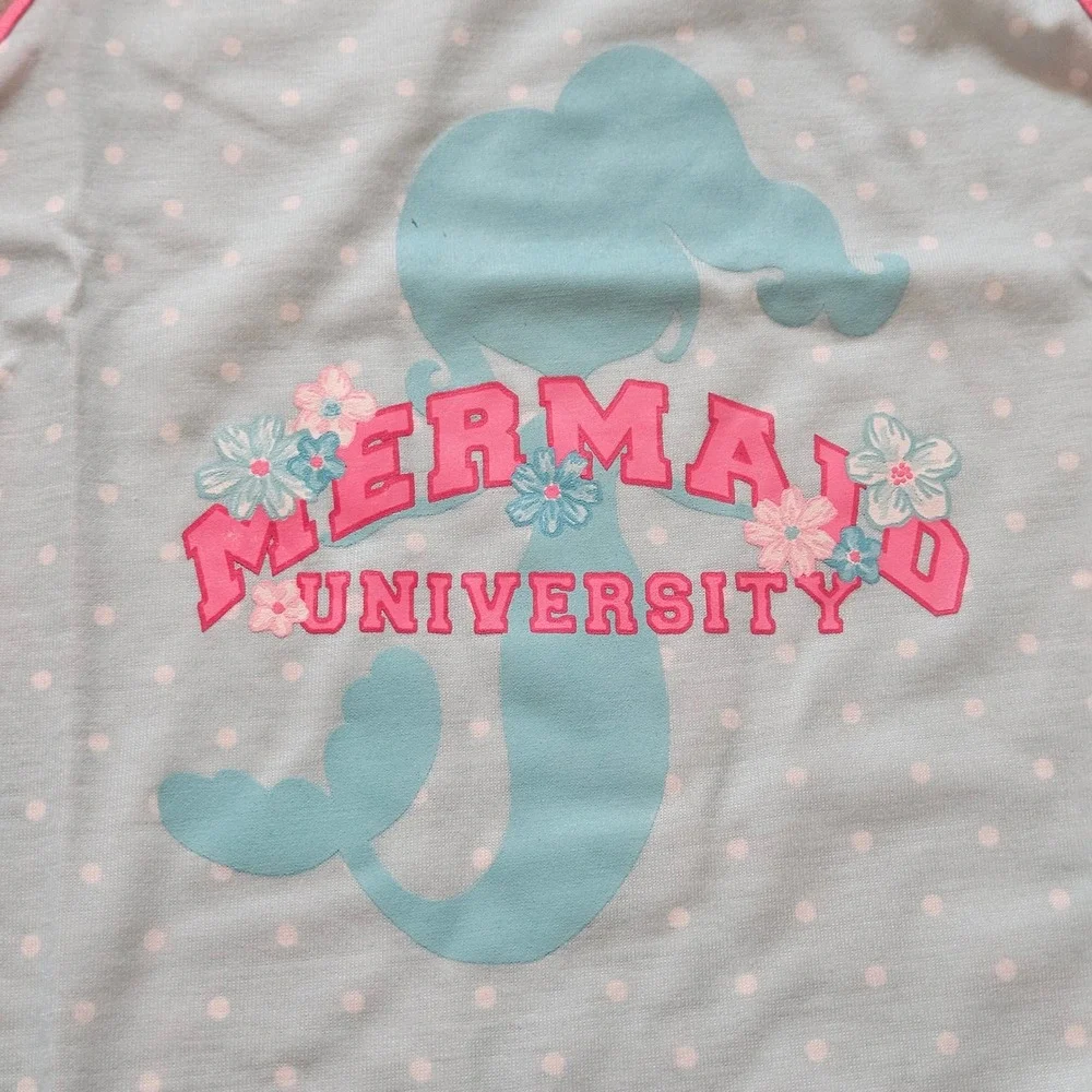 Gymboree Pajamas Nightgown Size XS 4 NEW Mermaid Animal PJ Sleepwear Summer Girl